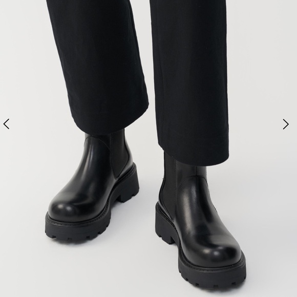 Vagabond Shoes - EUC Vagabond COSMO 2.0 Chelsea Black Chunky Boots Size 5
